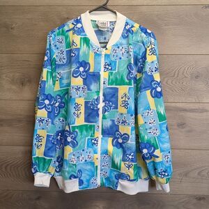 Cricket Lane Lightweight Floral Windbreaker Womens Size 12